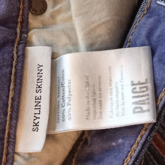 Paige denim.  size 27. Skyline skinny - Picture 9 of 11